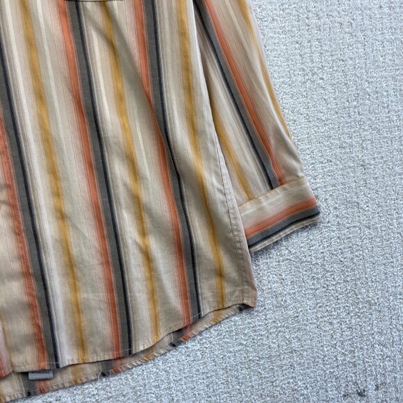 Sergio Louis Italy Long Sleeve Button-front Shirt Men S Aztec Stripes Western - Picture 4 of 13